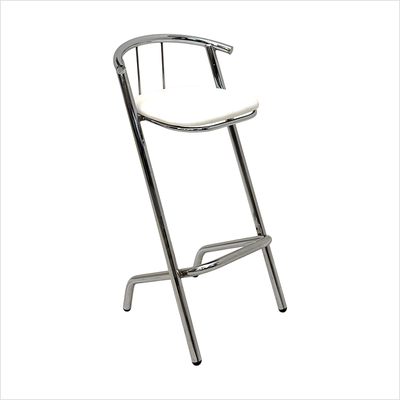 Polster fuer Barhockergestell _Boston_ weiss o. B._schraeg